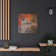 Load image into Gallery viewer, Husky Wall Art Canvas - Autumn Vibes Home Decor
