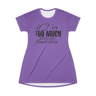T-Shirt Dress (AOP) - Find Less