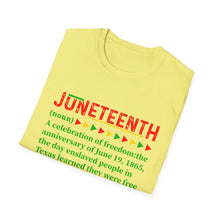 Load image into Gallery viewer, Unisex Softstyle T-Shirt - Juneteenth
