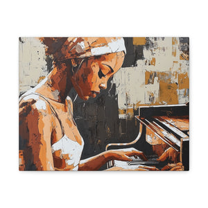 Artistic Piano Canvas, Wall Art, Music Lover Gift, Home Decor, Jazz Wall Art, Unique Artwork