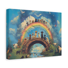 Load image into Gallery viewer, Rainbow Bridge Dog Canvas Artwork - Pet Lovers Home Decor
