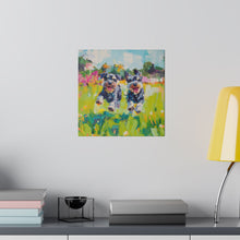Load image into Gallery viewer, Playful Schnauzer Dogs Canvas Art
