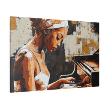 Load image into Gallery viewer, Artistic Piano Canvas, Wall Art, Music Lover Gift, Home Decor, Jazz Wall Art, Unique Artwork
