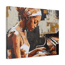 Load image into Gallery viewer, Artistic Piano Canvas, Wall Art, Music Lover Gift, Home Decor, Jazz Wall Art, Unique Artwork
