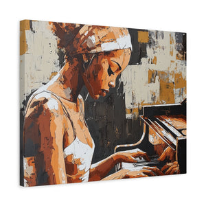 Artistic Piano Canvas, Wall Art, Music Lover Gift, Home Decor, Jazz Wall Art, Unique Artwork