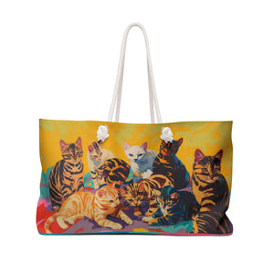 Colorful Cat Weekender Bag