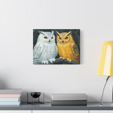 Load image into Gallery viewer, Owl Lovers Matte Canvas Print - Stretched Wall Art

