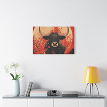 Load image into Gallery viewer, Lunar Year of the Ox - Stretched Matte Print for Home Decor
