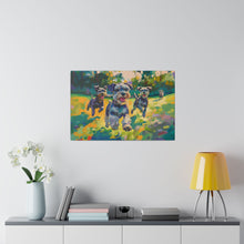 Load image into Gallery viewer, Vibrant Schnauzer Dogs Canvas Wall Art
