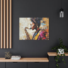 Load image into Gallery viewer, Saxophone Art Canvas, Elegant Wall Decor for Jazz Lovers, Music-Themed Home Decoration, Perfect Gift for Musicians, Unique Art Piece, [...]
