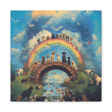 Load image into Gallery viewer, Rainbow Bridge Dog Canvas Artwork - Pet Lovers Home Decor
