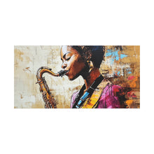 Load image into Gallery viewer, Saxophone Art Canvas, Elegant Wall Decor for Jazz Lovers, Music-Themed Home Decoration, Perfect Gift for Musicians, Unique Art Piece, [...]
