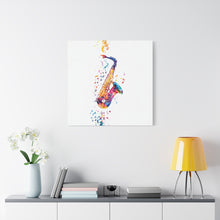 Load image into Gallery viewer, Vibrant Saxophone Canvas Wall Art - Perfect for Music Lovers
