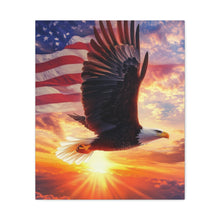 Load image into Gallery viewer, Patriotic Eagle Canvas Wall Art
