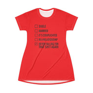 T-Shirt Dress (AOP) - Never Again