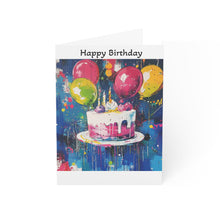 Load image into Gallery viewer, Vibrant Birthday Greeting Cards - Colorful Celebration Set (1, 10, 30, 50 pcs)
