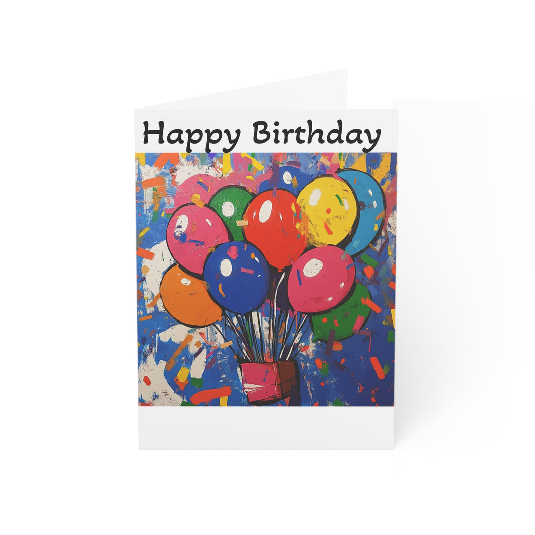 Colorful Birthday Greeting Cards - Set of 1, 10, 30, or 50 - Celebrate with Joy!