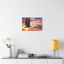 Load image into Gallery viewer, Eagle Sunset Canvas Wall Art - Patriotic Home Decor
