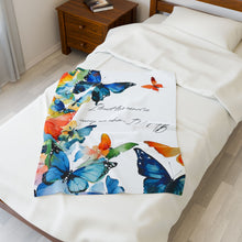 Load image into Gallery viewer, Butterfly Plush Blanket
