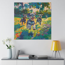 Load image into Gallery viewer, Vibrant Schnauzer Dogs Canvas Wall Art

