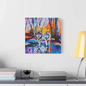 Husky Canvas Art