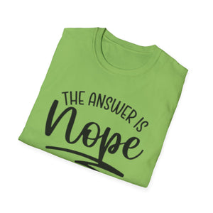 The Answer is Nope