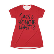 T-Shirt Dress (AOP) - Sassy