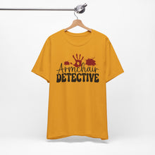 Load image into Gallery viewer, Armchair Detective Tee - Unisex Jersey Short Sleeve Shirt for Mystery Lovers
