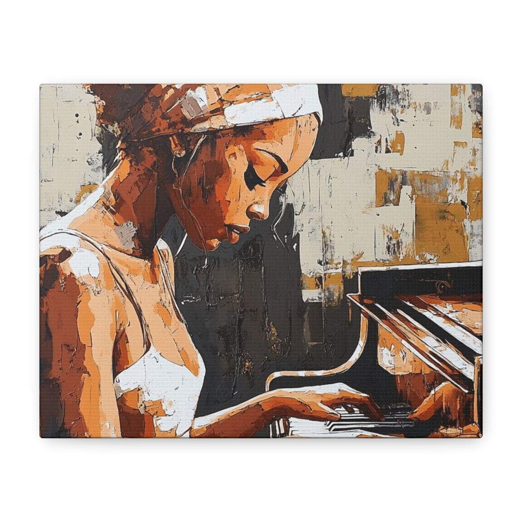 Artistic Piano Canvas, Wall Art, Music Lover Gift, Home Decor, Jazz Wall Art, Unique Artwork
