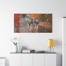 Load image into Gallery viewer, Husky Wall Art Canvas - Autumn Vibes Home Decor
