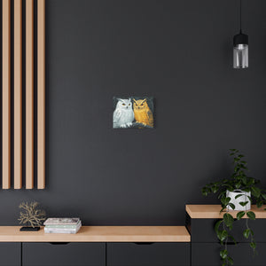 Owl Lovers Matte Canvas Print - Stretched Wall Art