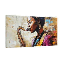 Load image into Gallery viewer, Saxophone Art Canvas, Elegant Wall Decor for Jazz Lovers, Music-Themed Home Decoration, Perfect Gift for Musicians, Unique Art Piece, [...]
