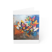 Load image into Gallery viewer, Colorful Butterfly Greeting Cards - Set of 1, 10, 30, or 50
