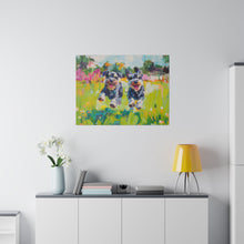 Load image into Gallery viewer, Playful Schnauzer Dogs Canvas Art
