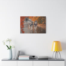 Load image into Gallery viewer, Husky Wall Art Canvas - Autumn Vibes Home Decor
