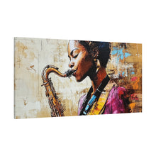 Load image into Gallery viewer, Saxophone Art Canvas, Elegant Wall Decor for Jazz Lovers, Music-Themed Home Decoration, Perfect Gift for Musicians, Unique Art Piece, [...]
