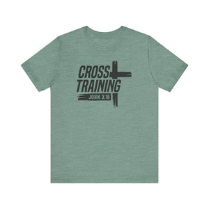 Faith Inspired Unisex Jersey Tee - 'Cross Training' with John 3:16