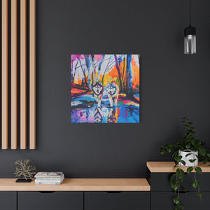 Husky Canvas Art