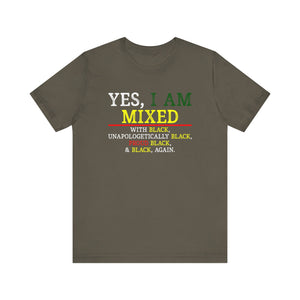 Proudly Mixed Unisex Jersey Tee - Celebrating Black Heritage