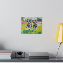 Load image into Gallery viewer, Playful Schnauzer Dogs Canvas Art
