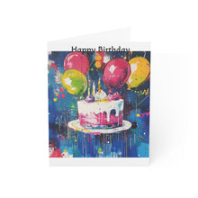 Load image into Gallery viewer, Vibrant Birthday Greeting Cards - Colorful Celebration Set (1, 10, 30, 50 pcs)
