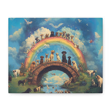 Load image into Gallery viewer, Rainbow Bridge Dog Canvas Artwork - Pet Lovers Home Decor
