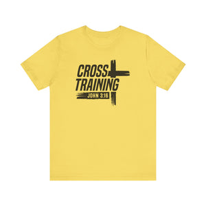 Faith Inspired Unisex Jersey Tee - 'Cross Training' with John 3:16
