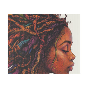 Grounded Woman of Color Matte Canvas, Stretched, 0.75"