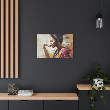 Load image into Gallery viewer, Saxophone Art Canvas, Elegant Wall Decor for Jazz Lovers, Music-Themed Home Decoration, Perfect Gift for Musicians, Unique Art Piece, [...]
