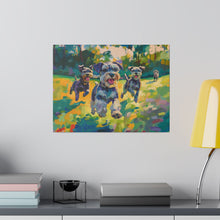 Load image into Gallery viewer, Vibrant Schnauzer Dogs Canvas Wall Art
