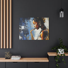 Load image into Gallery viewer, Saxophone Art Canvas, Music Lover Decor, Jazz Wall Art, Unique Gift for Musicians, Home Office Decoration, Inspirational Artwork
