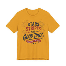 Load image into Gallery viewer, Stars Stripes and Good Times Tee
