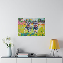 Load image into Gallery viewer, Playful Schnauzer Dogs Canvas Art
