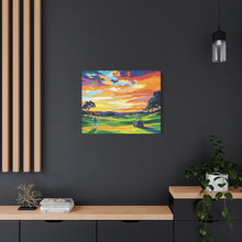 Load image into Gallery viewer, Vibrant Golf Sunset Canvas Art
